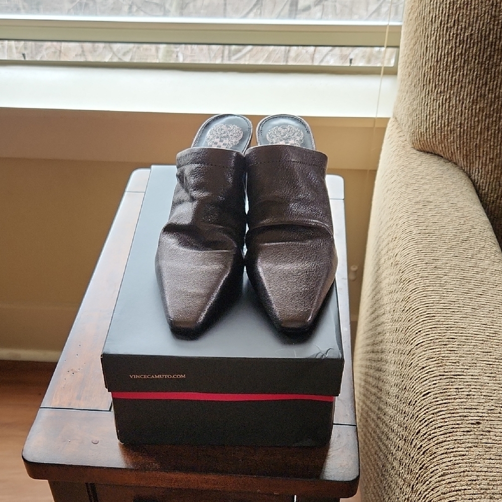 Vince Camuto Men's Black Leather Shoes